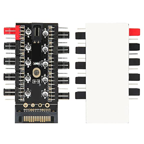 Computer Hub Regulator, PC-CPU-Kühlung 4-PIN-Lüfter-Stromkabel mit Geschwindigkeitsmessfunktion für 12-V-Desktop-Computer-Kühlergehäuse-Lüfter (#2) von Cuifati