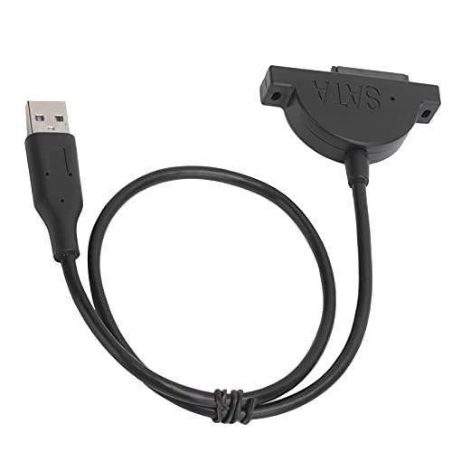 Cuifati 13PIN Plug-in SATA zu USB Adapterkabel mit Schraube Tragbar und Praktisch Einfach zu Bedienen Plug and Play Die Übertragungsrate Kann 480 Mb/s Erreichen von Cuifati