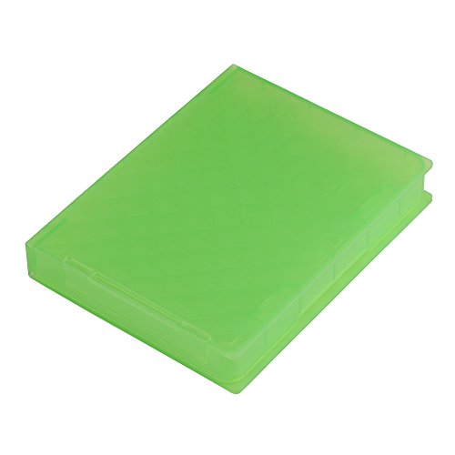 Cuifati 2,5-Zoll-HDD-Aufbewahrungsbox Antistatische Festplatte Staubdichtes, Rutschfestes, Verschleißfestes PP-Material (Grün) von Cuifati
