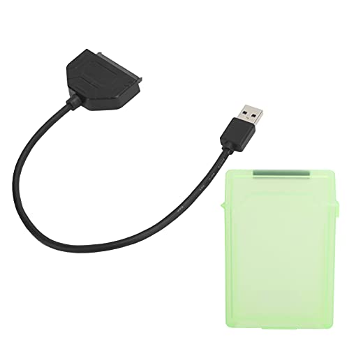 Cuifati 2,5-Zoll-USB-3.0-Adapter 7-15 Mm 2,5-Zoll-Schnittstelle UASP-Beschleunigung Bis zu 6 Gbit/s Tragbar und Hochkompatibel (Grün) von Cuifati