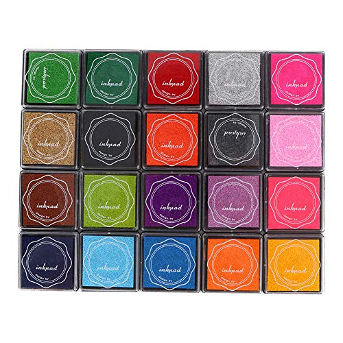 Cuifati 20 Farben Ink Pad Stempel, Waschmaschine für die DIY -Farbe, Fingerabdruck -Bastelstempel für Kinder, für Sammelalbum, DIY -Fotoalbum, Diary Book, Grußkarten usw. Cuifati 20 Farben Ink Pad Stempel, Waschmaschine für die DIY -Farbe, Fingerabdruck -Bastelstempel für Kinder, für Sammelalbum, DIY -Fotoalbum, Diary Book, Grußkarten usw. von Cuifati