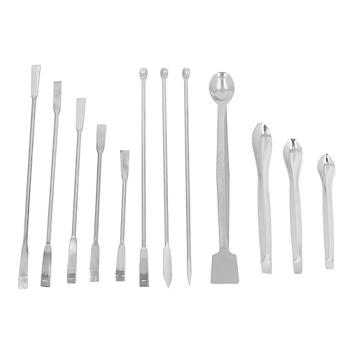 Cuifati 22 Stück Edelstahl-Labors Patel, Micro Scoop-Set mit Doppel-End-Design, Labor-Probenahme Löffel für Pulver Füller und Langlebig Cuifati 22 Stück Edelstahl-Labors Patel, Micro Scoop-Set mit Doppel-End-Design, Labor-Probenahme Löffel für Pulver Füller und Langlebig von Cuifati