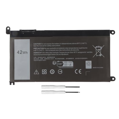 Cuifati 42Wh WDX0R Laptop-Akku Als Ersatz fürInspiron 13 15 Series, Kompatibel mit 5368 5378 5379 5565 5567 5568 5570 5775 5579 7368 7378, Premium-Material, 1000 Ladezyklen, Mehrere von Cuifati