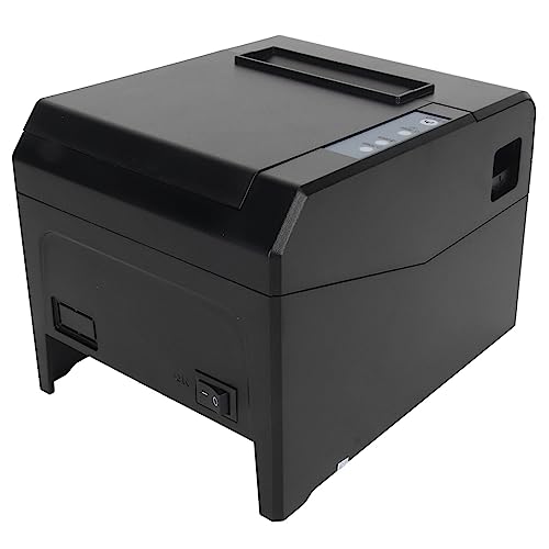 Cuifati 80-mm-Thermodrucker, USB-LAN-ESC-POS-Befehlsbelegdrucker, Tragbarer Versandetikettendrucker, Desktop-Ticketdruckmaschine für Büro, Restaurant, Hotel, Einzelhandel von Cuifati