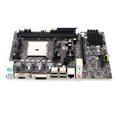 Cuifati AMD A55 Computer-Motherboard, DDR3-Desktop-Motherboard, FM1-Schnittstelle, 905-Pin-CPU, Micro-ATX-Motherboard mit SATA2.0, PCI-E X16, USB2.0, RJ45, VGA+DVI von Cuifati