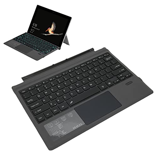 Cuifati Bluetooth-Magnettastatur für Pro3 4 Pro5 Pro6 Pro7, Ultraschlanke Tragbare Kabellose Tastatur mit Touchpad und LED-Hintergrundbeleuchtung, Wiederaufladbare Abnehmbare von Cuifati