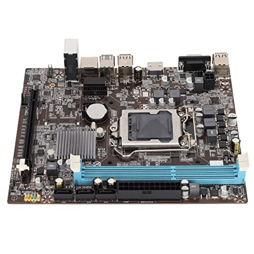 Cuifati Computer-Motherboard, Inter H110 LGA 1151 Gaming-Motherboard, DDR3 Mob mit 3 SATA2.0, PCI-E X16-Grafiksteckplatz, RJ45, VGA/HDML, Computerzubehör Plug-and-Play von Cuifati