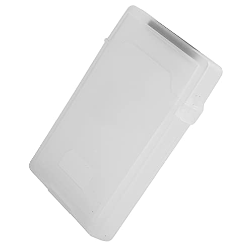 Cuifati Festplatten-Aufbewahrungsbox, Anti-Rutsch- und Anti-Statik-Schutzbox, mit Festem Pad in der Box, Geeignet für 2,5-Zoll-HDD/SSD-Festplatten (Weiss) von Cuifati