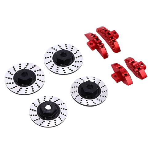 Cuifati Hex -Rotor Remlauwpenset, Lebensechter Aluminium -Legierungs Hex Rotor Bremsklauenstift für 1/10 Modell Eingestellt von Cuifati