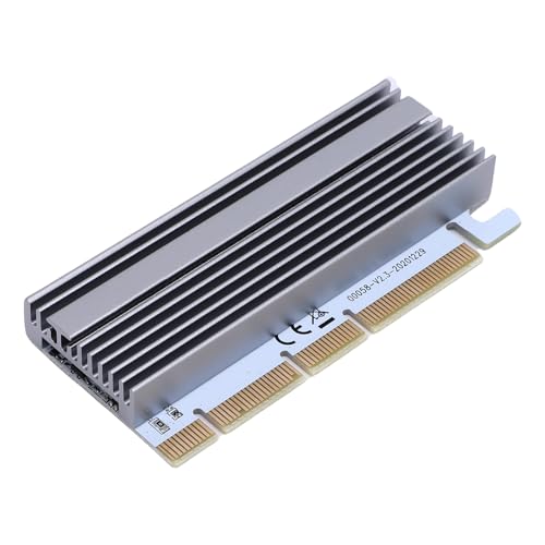 Cuifati M.2 NVME SSD an PCIe X16/X8/X4 -Adapter, SSD zu PCIe -Expansionskarte mit Aluminium -Heizkörper Multicolored Lights, für 2230 2242 2260 2280 M.2 NVME Hartscheibe von Cuifati