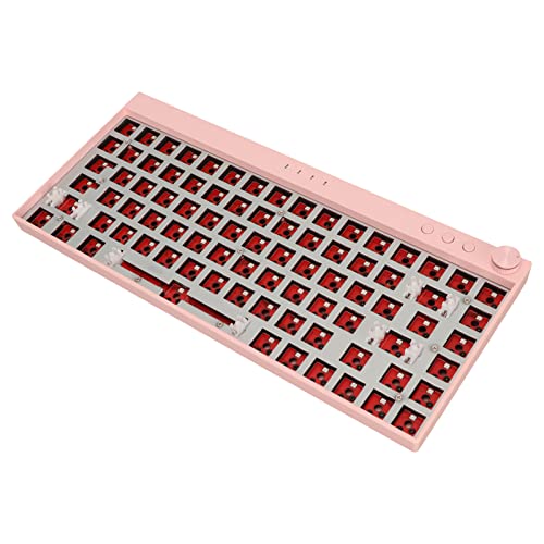 Mechanische DIY-Tastatur mit 84 Tasten, Hot-Swap-RGB-Gaming-Tastatur mit Typ C, benutzerdefinierte Tastatur-Kits, kabelloses Rosa von Cuifati