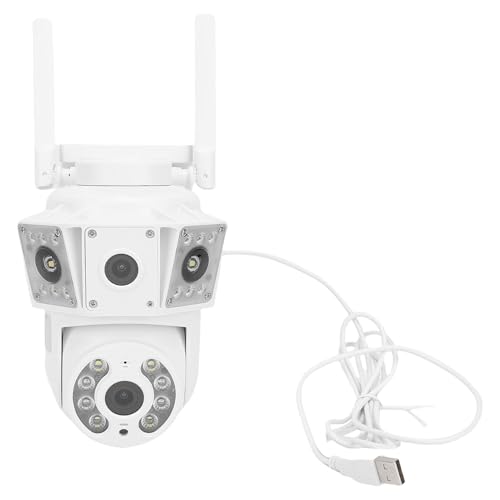 Cuifati Outdoor -Überwachungskamera, Home Security Camera Human Detection Unterstützt 128G -Speicher App Verbindung 2MP für Supermärkte (EU-Stecker) von Cuifati