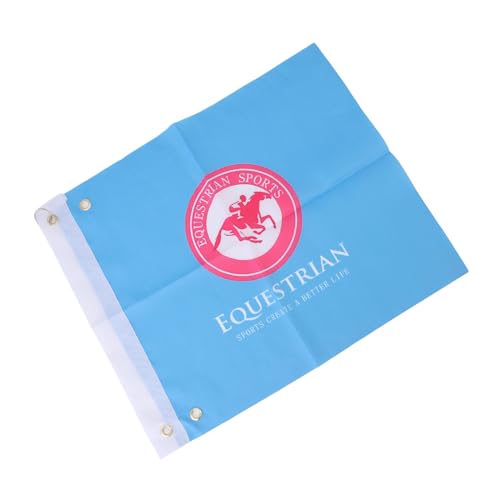 Cuifati Reitertraining Flagge, Leichte Nützliche 2 Stück Pferdeflaggen Mehrzweck -Schiedsrichter für das Üben (BLUE) von Cuifati