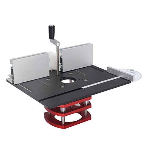 Cuifati Router-Hubsystem, Routertischlift mit Oberer Teller, Router-Hub-Basistisch-Tisch für Holzbearbeitung 64-66 mm. Durchmessermotoren, Slotting -Trimming -Kampagneenmaschine (BLACK) von Cuifati