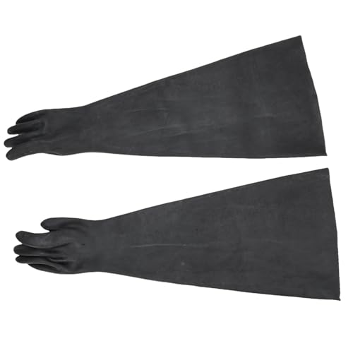 Cuifati Sandblasterhandschuhe, 1 Drehmoment 32,28 Zoll Schweres Sandhandschuhe für Sandstrahlenmaschinen von Cuifati