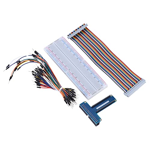 T-Typ GPIO-Verlängerungskarte mit Steckbrett 40-poliges GPIO-Kabel 65 Überbrückungskabel Speziell für 1B +/2B/3B für den Versuchstest Entwickelt von Cuifati