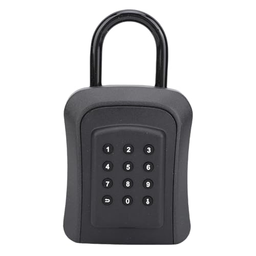 Cuifati Tragbare Schlüsselspeichersperrbox, App Control Smart Key Lock Box Metal IP65 für Garage von Cuifati