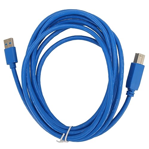 Cuifati USB3.0-Druckerkabel, USB-A-Stecker auf B-Stecker, Drucker-Scanner-Kabel für Datenübertragung, 5 Gbit/s, 9,8 Fuß Hochgeschwindigkeits-Plug-and-Play-USB-3.0-Kabel für Externe von Cuifati