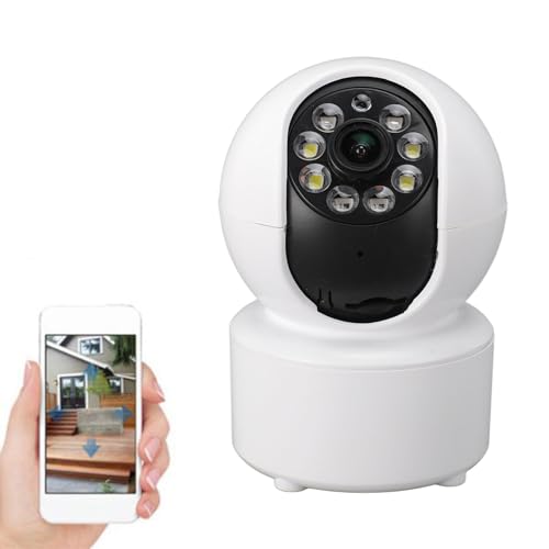 Cuifati WiFi-Kamera für die Sicherheit zu Hause, 2,4 G 5 G Dualband 2K HD-Kamera Zur Überwachung von Babys und Haustieren, PTZ-Innenkamera mit APP-Bewegungserkennung, Cloud und von Cuifati