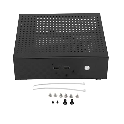 Desktop-Computergehäuse, ITX-Gehäuse mit Guter Wärmeableitung, Kann mit -ITX-Motherboard (170 Mm X 170 Mm) oder M Axt-Motherboard (170 Mm X 190 Mm) Verwendet Werden von Cuifati