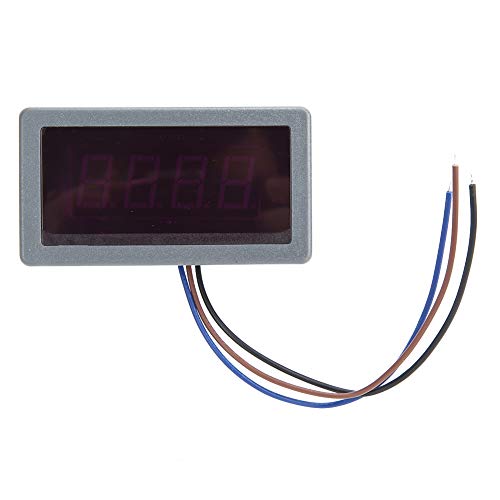 Digitaler Geschwindigkeitsmesser LED Tachometer Hall-Effekt-Sensor mit Magnet, 4-stellige Röhrenanzeige Drehzahlmesser mit Hoher Messgenauigkeit AC110-230V von Cuifati