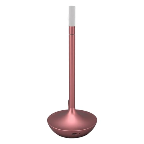 Cuifati Kabellose Tischlampe, Innovative Flammenlose Kerzenlampe, Touch-Steuerung, 3 Helligkeitsstufen Dimmbar, Minimalistische Metall-Ambientelampe für (Roségold) von Cuifati