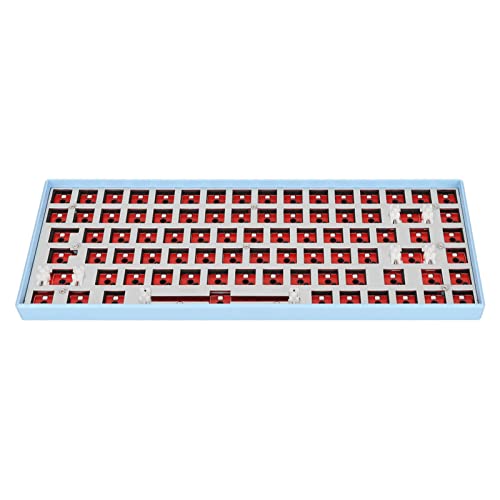 Mechanisches Tastatur-Kit zum Selbermachen, Gaming-Tastatur mit 84 Tasten ohne Tastenkappen, mechanische RGB-Tastatur zum Selbermachen, kabellose kabelgebundene Tastatur mit Switch Hot Swap Blau von Cuifati