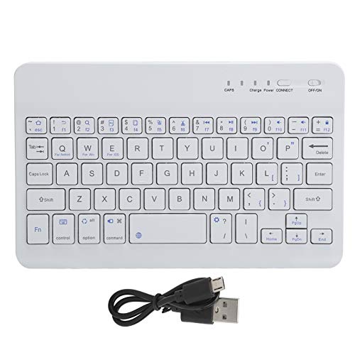 Cuifati -Tastatur Bluetooth, Universelle, Schlanke, Tragbare, Kabellose Bluetooth 3.0-Tastatur mit Eingebautem Akku, für Tablet-Telefon, für Smartphone, für IOS, für Android, von Cuifati