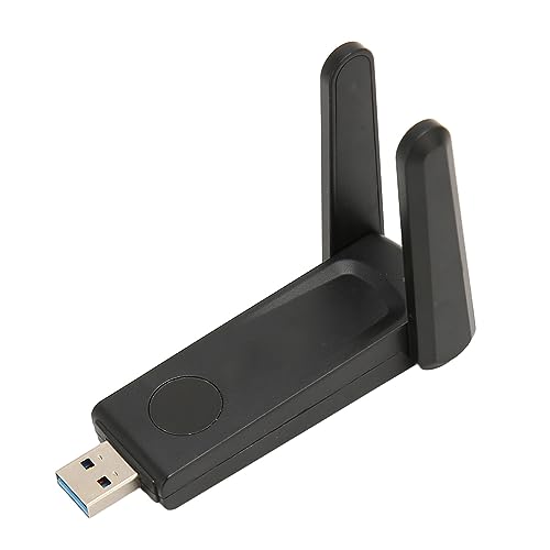 Cuifati USB-Adapter für PC-Dualband-Unterstützung, Verbesserte Signalstärke, USB 3.0, Effizientes Kühldesign, Umfassende Systemkompatibilität, 1200 Mbit/s, 5-Dbi-Antennen von Cuifati