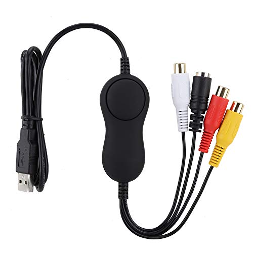 USB2.0-Videoaufnahmekarte, USB2.0-UVC-Videoaufnahmekarte Analoger Video Grabber HD-Recorder, Unterstützung für Audio-Videoaufnahmekarten Netzwerkvideo- und Webkonferenzen für von Cuifati