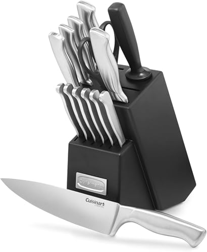 Cuisinart 15-teilig, Edelstahl-Hohlgriffe-Block-Set von Cuisinart