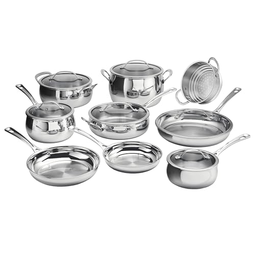 Cuisinart 15-teiliges PureClad 3-lagiges Edelstahl-Kochgeschirr-Set, PCST-15 Cuisinart 15-teiliges PureClad 3-lagiges Edelstahl-Kochgeschirr-Set, PCST-15 von Cuisinart