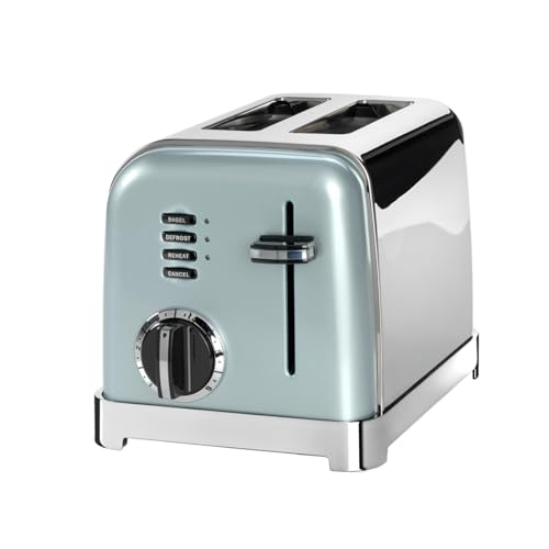 Cuisinart 2-Scheiben-Toaster | Breite Schlitze, ideal für dickes Brot und Bagels | 6 Bräunungsstufen plus Abtauung | Breite Schlitze,High-Lift-Hebel | Passender Wasserkocher erhältlich | Pistaziengrün von Cuisinart