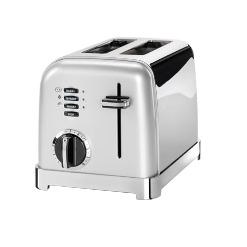 Cuisinart 2-Scheiben-Toaster | Breite Schlitze, ideal für dickes Brot und Bagels | 6 Bräunungsstufen plus Abtauung | Breite Schlitze,High-Lift-Hebel | Passender Wasserkocher erhältlich | Perle von Cuisinart