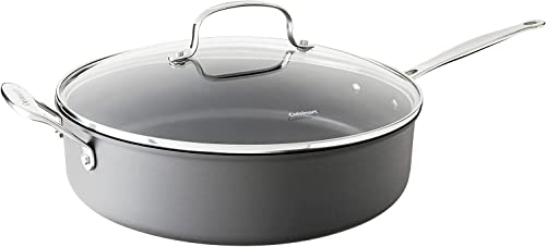 Cuisinart 633-30H Chef's Classic 633-30HP1 Antihaft-Sautépfanne, 5,5 l Antihaftbeschichtet, harteloxiert, Aluminium, Schwarz von Cuisinart