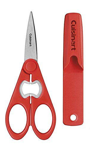 Cuisinart C77-SHR8RMH Classic Schere 20,3 cm Allzweck-Küchenschere mit Magnethalter, Rot von Cuisinart