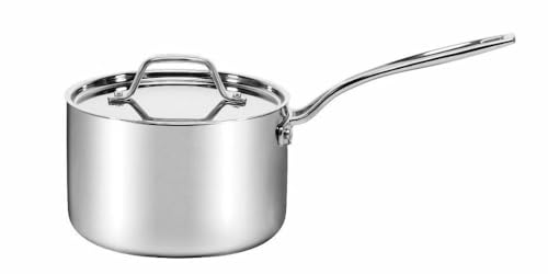 Cuisinart Custom Clad 5-lagiges Edelstahl-Kochgeschirr, 3 l Stielkasserolle mit Deckel, CC5193-18 von Cuisinart