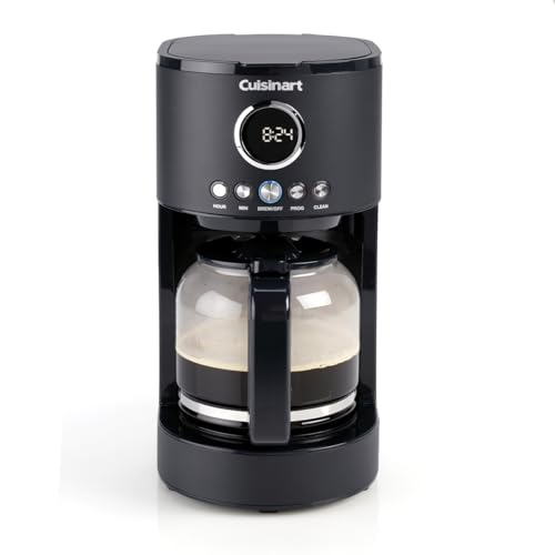 Cuisinart Filterkaffeemaschine | 1.8L Karaffe/12 Tassen, Schnellbrühfunktion, 24 Stunden programmierbarer Timer, 40 Minuten Warmhaltefunktion | Brausekopf-Extraktion, spülmaschinenfest | Schwarz Cuisinart Filterkaffeemaschine | 1.8L Karaffe/12 Tassen, Schnellbrühfunktion, 24 Stunden programmierbarer Timer, 40 Minuten Warmhaltefunktion | Brausekopf-Extraktion, spülmaschinenfest | Schwarz von Cuisinart