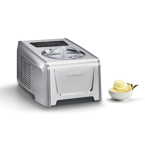 Cuisinart FreezeEase Pro – Selbstkühlende Eismaschine 4 Voreinstellungen | 14 Funktionen | Eiscreme, Sorbet, Frozen Yoghurt, Gelato Kein Vorkühlen nötig | Fertig in 40 Minuten | 90 Min Kühlhaltefunkt von Cuisinart