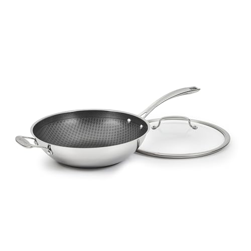 Cuisinart FusionPlus FPS26-30HC Antihaft-Kochgeschirr, 30,5 cm Wokpfanne mit Deckel und Helfer, PFAS-freie PURELYSEAR-Keramiktechnologie, kratzfest, kühle Griffe, spülmaschinenfest, FPS26-30HC Cuisinart FusionPlus FPS26-30HC Antihaft-Kochgeschirr, 30,5 cm Wokpfanne mit Deckel und Helfer, PFAS-freie PURELYSEAR-Keramiktechnologie, kratzfest, kühle Griffe, spülmaschinenfest, FPS26-30HC von Cuisinart