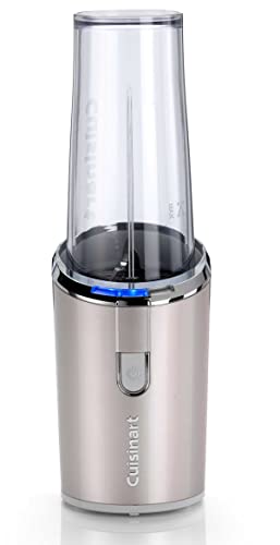 Cuisinart Kabelloser Smoothie Maker für Smoothies und Shakes on-the-go mit Trinkbecher aus BPA-freiem Kunststoff und gesichertem Messer, silber, RPB100E, Pearl von Cuisinart