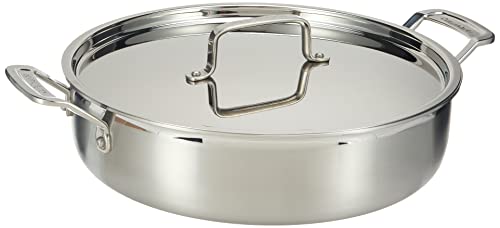 Cuisinart MCP22-24N MultiClad Pro Offene Pfanne, Edelstahl Edelstahl-Auflaufform mit Deckel 5.5-Quart edelstahl von Cuisinart