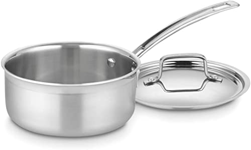 Cuisinart MCPS19-16N MCP19-16N Multiclad Pro Kochtopf, 3-lagig, 1,5 l Bratpfanne, Edelstahl, Stieltopf mit Deckel Cuisinart MCPS19-16N MCP19-16N Multiclad Pro Kochtopf, 3-lagig, 1,5 l Bratpfanne, Edelstahl, Stieltopf mit Deckel von Cuisinart