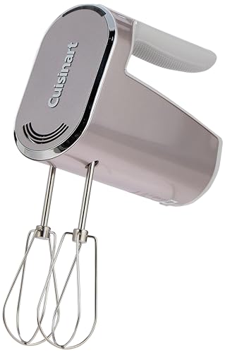 Cuisinart Schnurloser Handmixer, 2 Schlägel, 5 Geschwindigkeiten, wiederaufladbar, Silber, RHM100U von Cuisinart