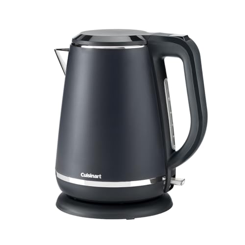 Cuisinart Wasserkocher, 3KW für super schnelles Aufkochen, hochwertige Verarbeitung, Innenleben aus Edelstahl, 0,5l-1,5l Fassungsvermögen, schiefer, CJK780E, Schiefer Grau von Cuisinart