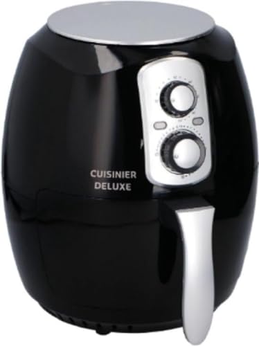 Cuisinier Deluxe Airfryer - 3,6L - 80 bis 200 °C - Timer bis 60 Min - 1400W von Cuisinier