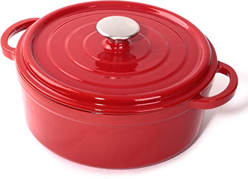 Cuisinova Bratpfanne, Gusseisen, rot red, 4.6L von Cuisinova