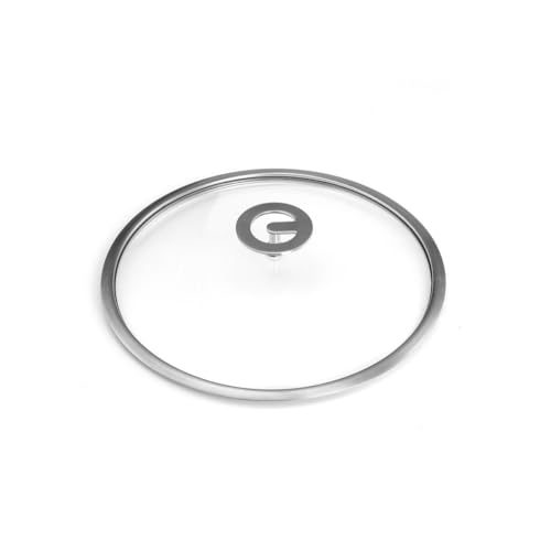 Cuisinox C61499WX05880 Eclipse Deckel 24 cm aus gehärtetem Glas und Edelstahl, Hartglas von Cuisinox