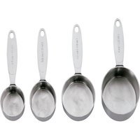 Cuisipro Messlöffel, Edelstahl, (Set, 4, 4 ineinderstapelbare Edelstahl-Messbecher) von Cuisipro