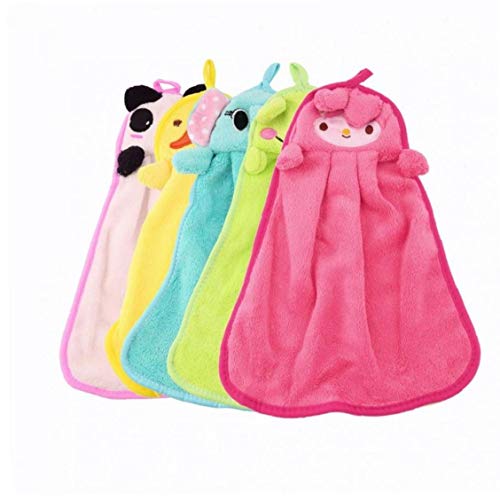 CULER Niedliche Kinder Handtuch weicher Plüsch-Karikatur-Tier hängend Wischen Badetuch zufällige Farbe CULER Niedliche Kinder Handtuch weicher Plüsch-Karikatur-Tier hängend Wischen Badetuch zufällige Farbe von CULER